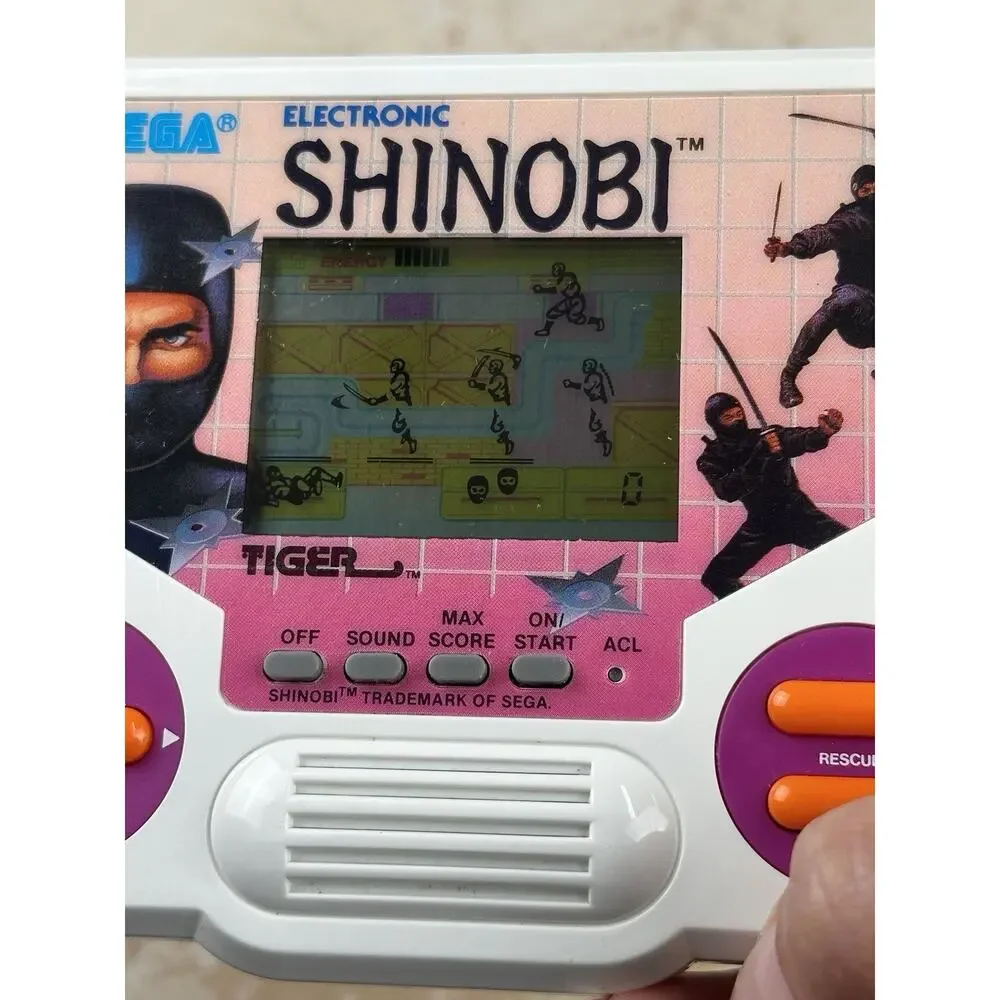 Vintage 1988 Sega Tiger Electronic SHINOBI Handheld Video Game Tested Works